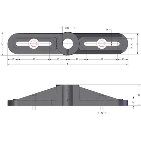 Brewer Machine & Gear HEAVY DUTY TENSIONER, Used with SO9 Shaft BB3